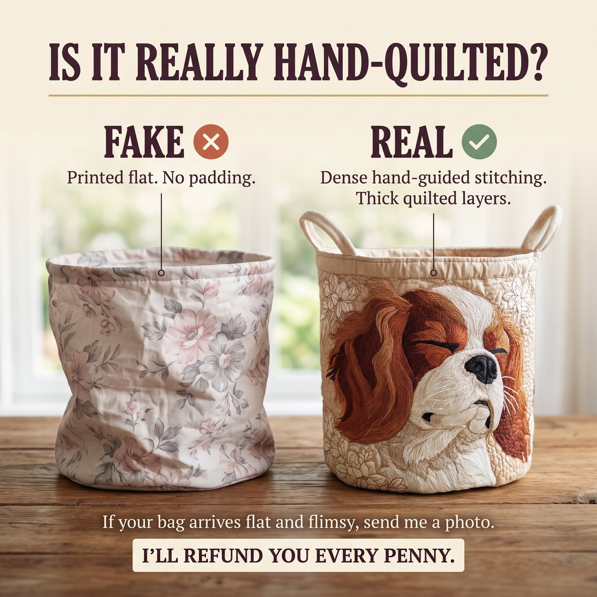 Cavalier King Charles / Gequilted Mand