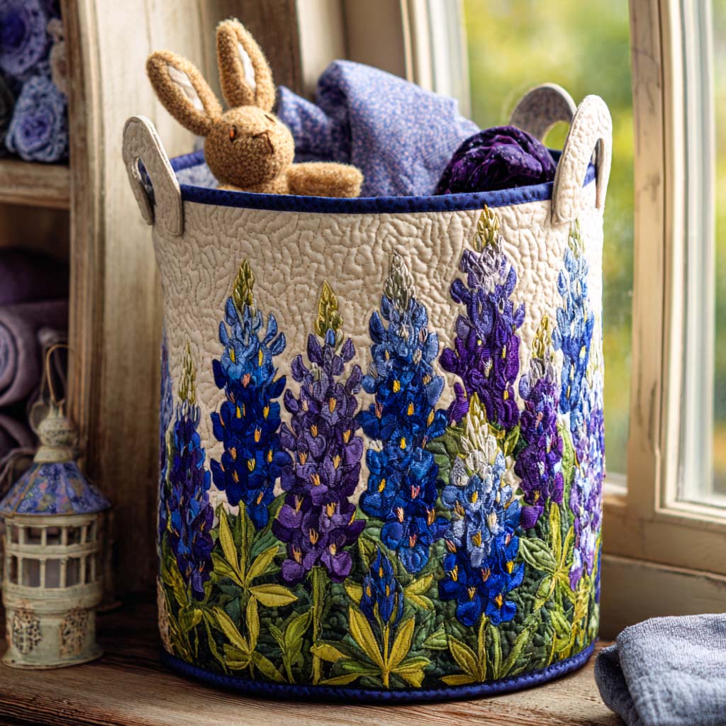 Blauwe Lupine / Gequiltde Mand