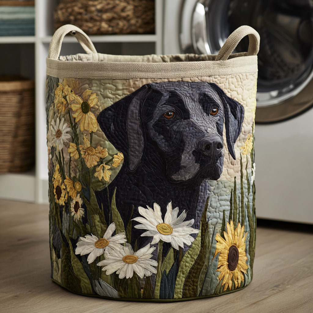 Floral Black Lab / Gequilte Mand