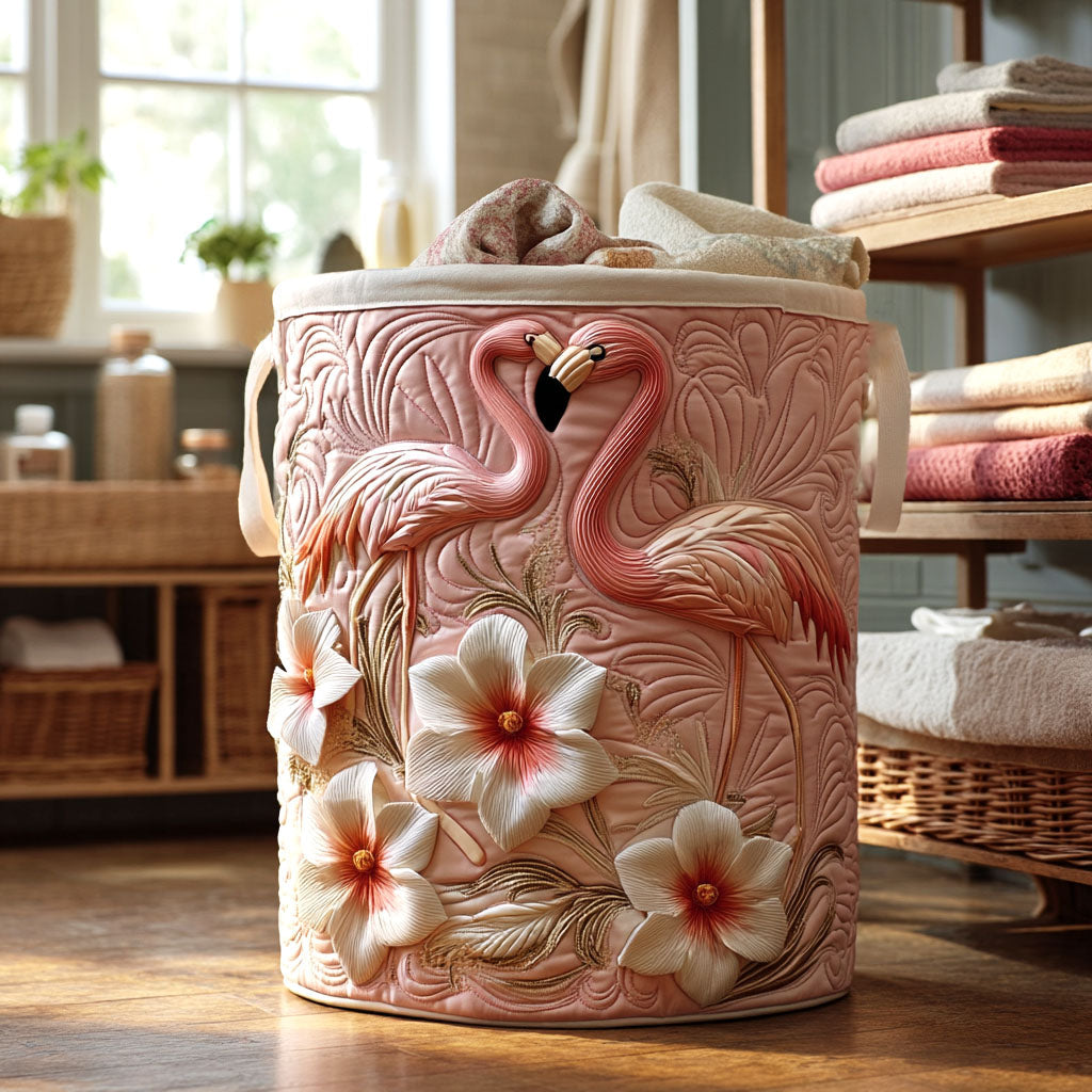 Floraal Flamingo / Gequilt Mand