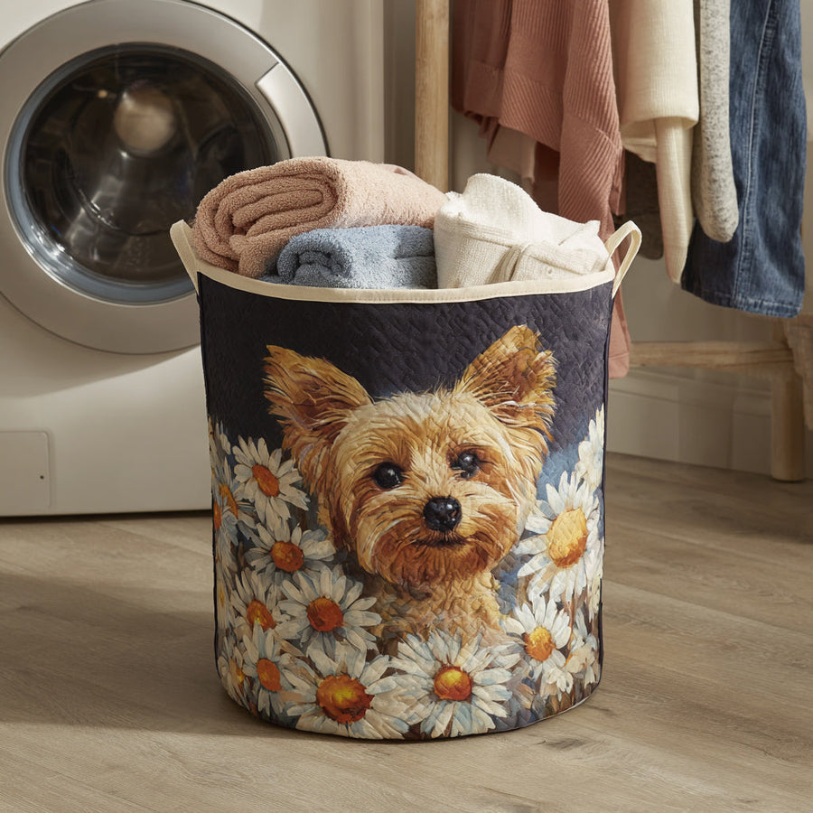Bloemige Yorkie / Gequiltte Mand
