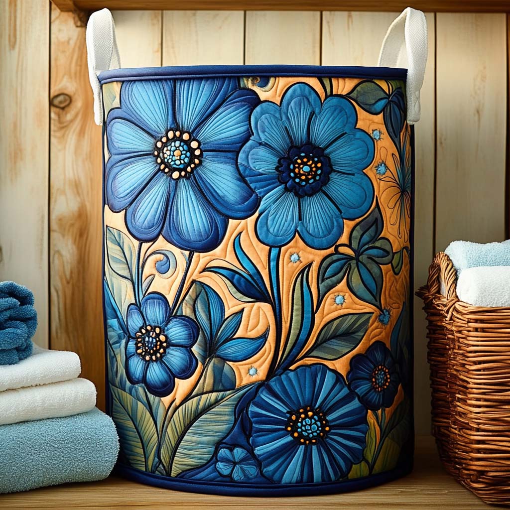Indigo Bloem Harmonie / Gequilt Mand