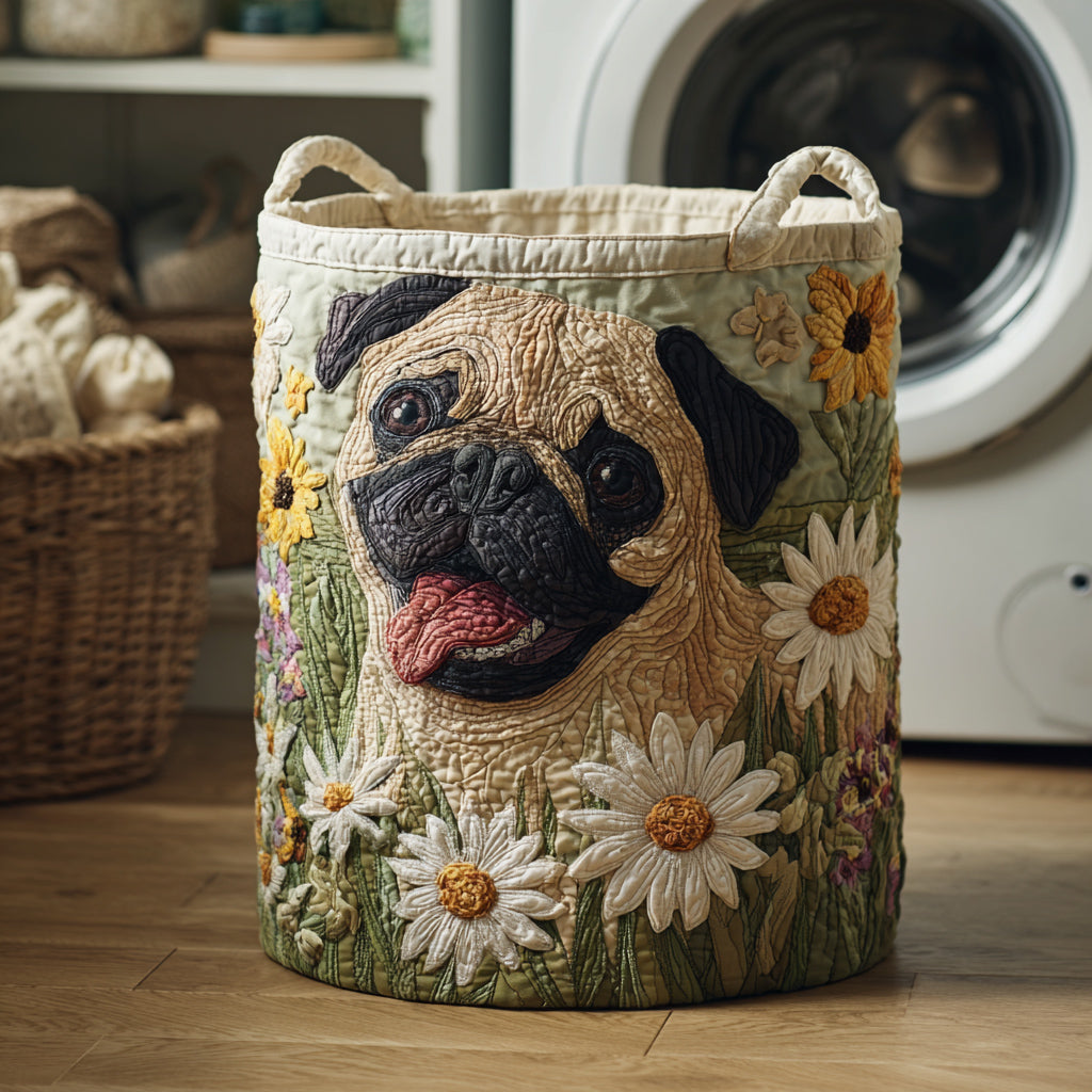 Pug Tussen de Madeliefjes / Gequilt Mand