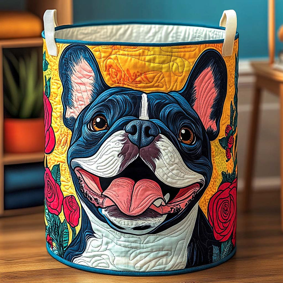 Glunderende Franse Bulldog / Gequilt Mand