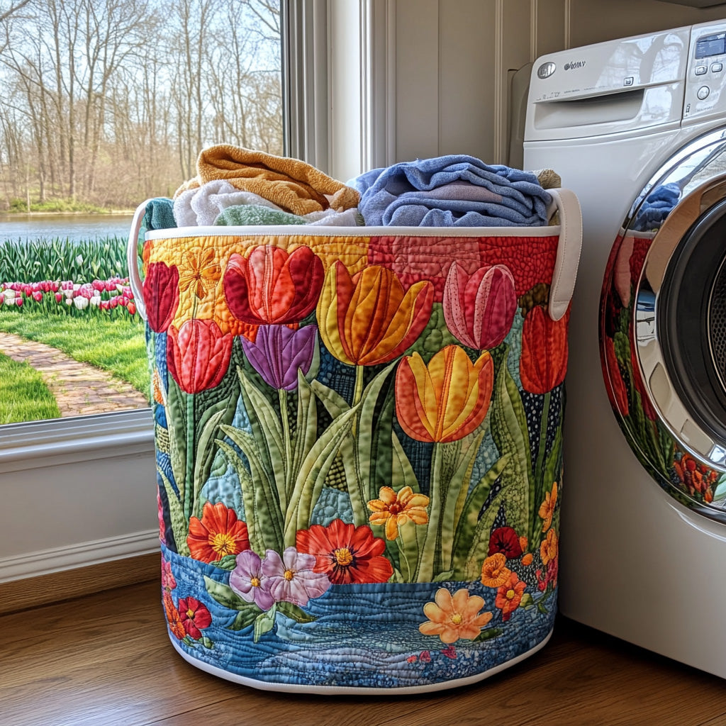 Zomer Bloemen / Gequilt Mand