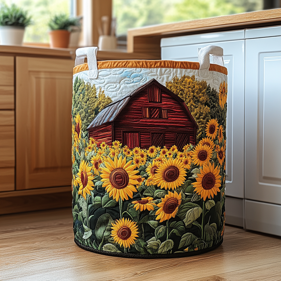 Zonnebloem Schuur / Gequilt Mand