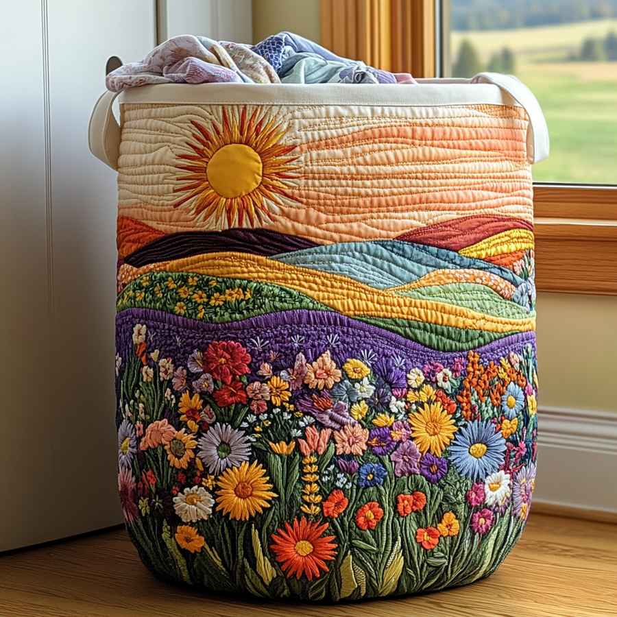 Zonnige Bloem / Gequilt Mand