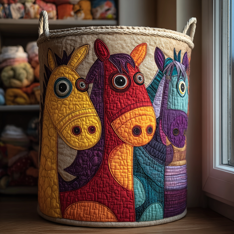 Tijdloze Paard / Gequilte Mand