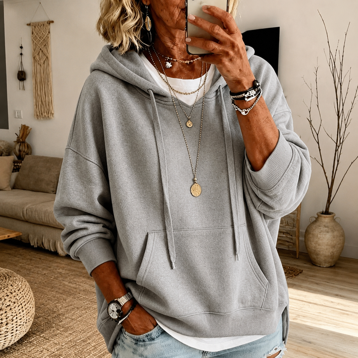 Elaijah – Lichtgrijze Sweater