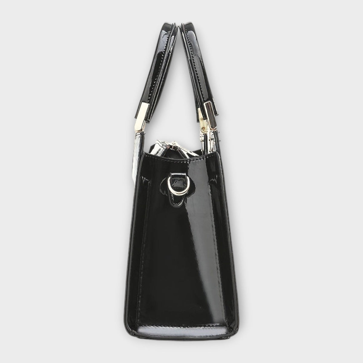 Maison Verdelle - Handtas met glanzend krokodillenleerpatroon