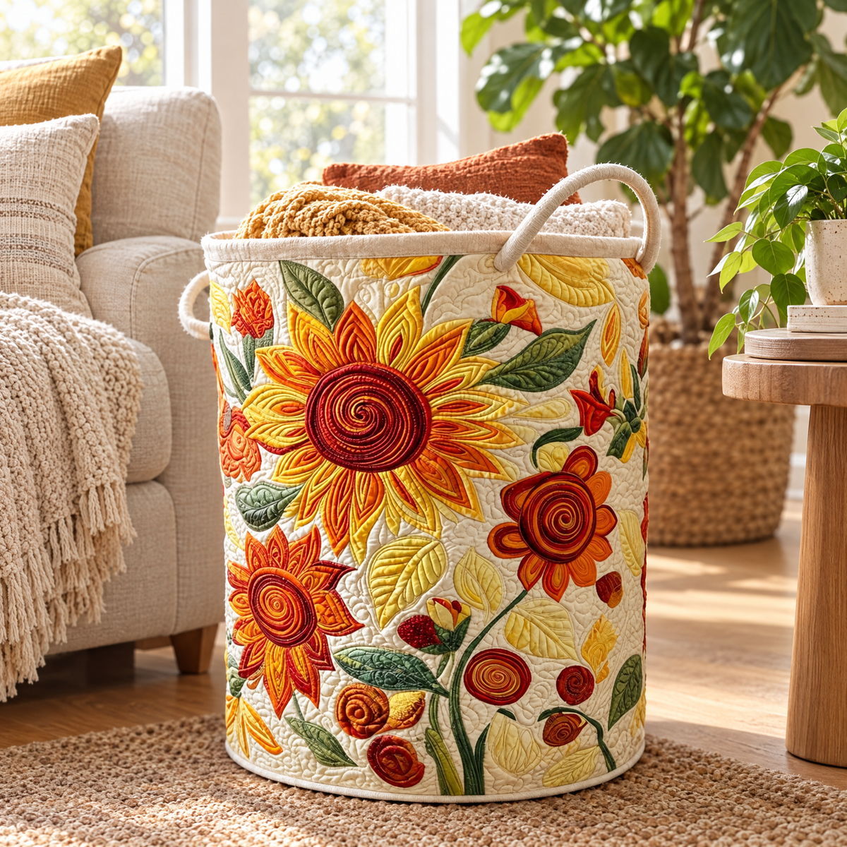 Zon Kussens / Gequilte Mand