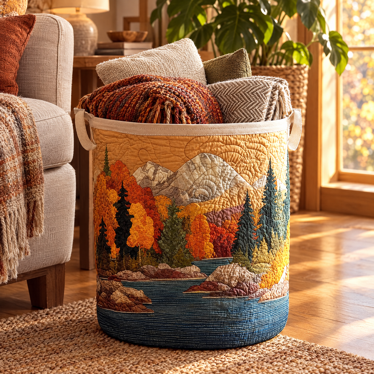Herfst Rivier / Gequilte Mand