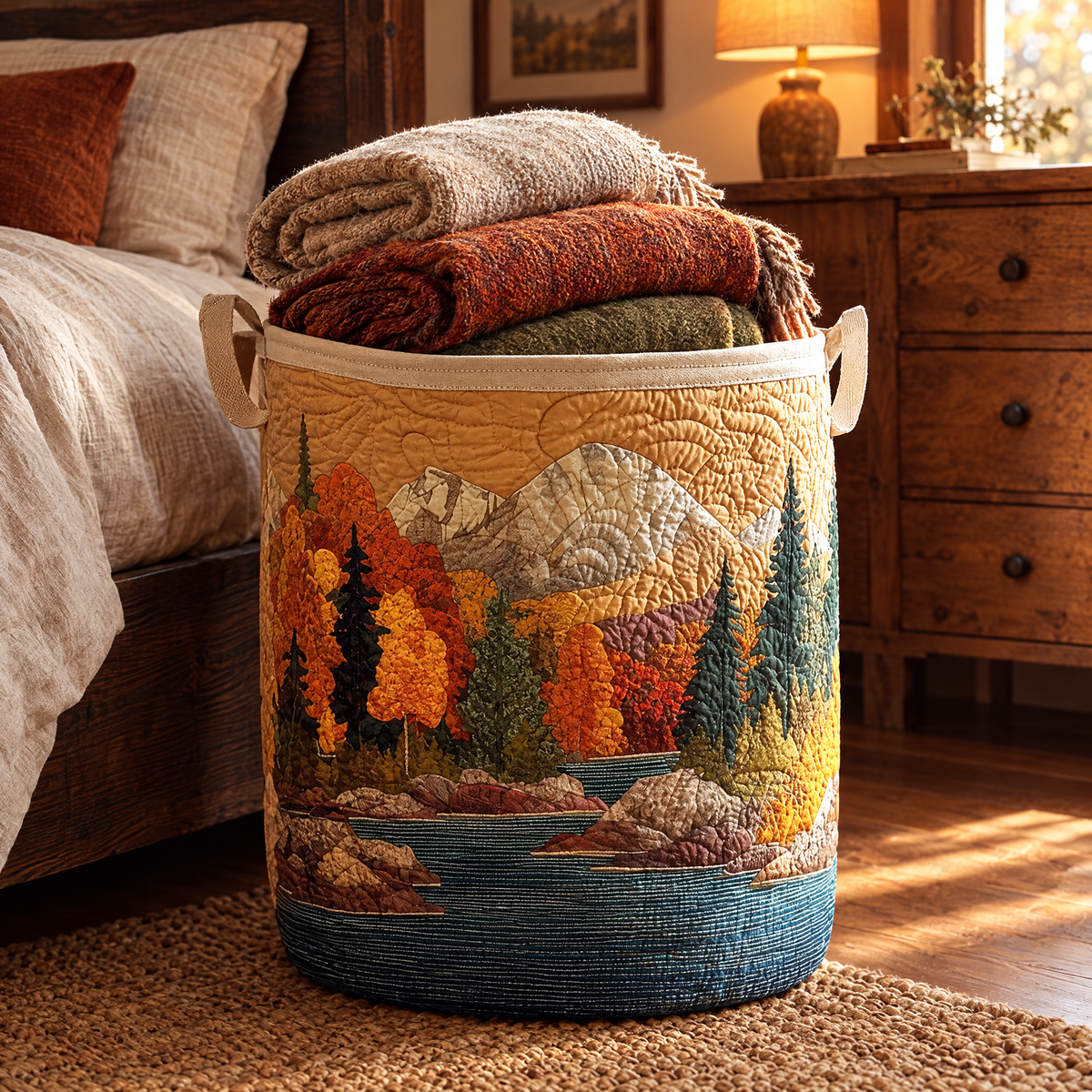 Herfst Rivier / Gequilte Mand