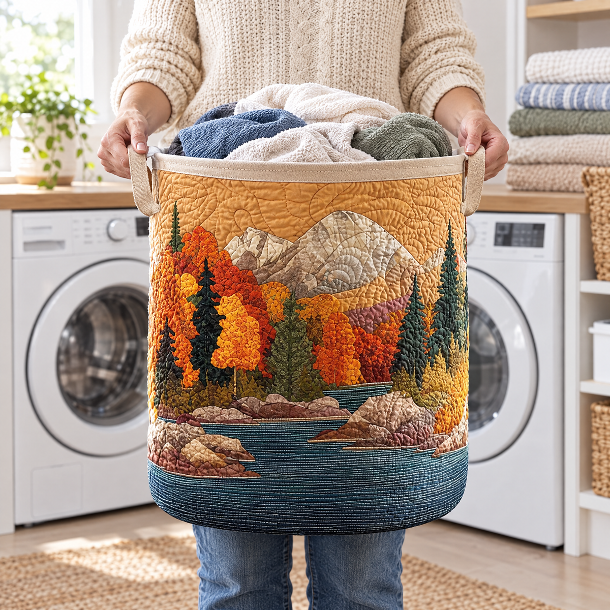 Herfst Rivier / Gequilte Mand