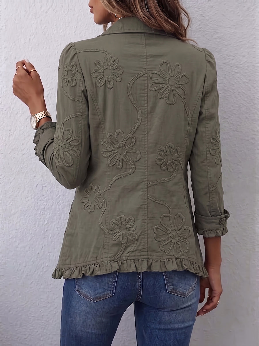 Faustine | Geborduurd Boheemse Utility Jacket