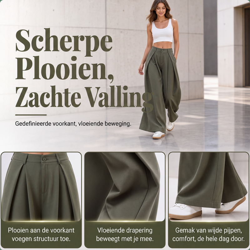 Elegante Wijde Pijpen Broek
