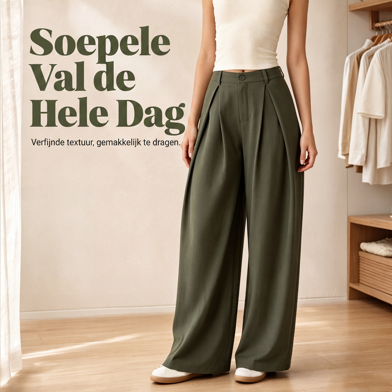 Elegante Wijde Pijpen Broek