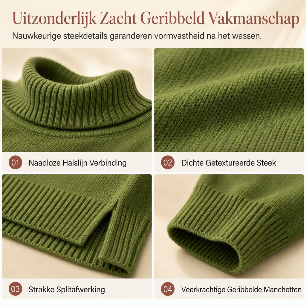 Oversized Geribde Coltrui voor Dames