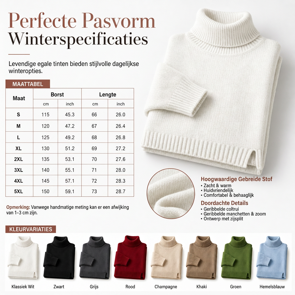 Oversized Geribde Coltrui voor Dames